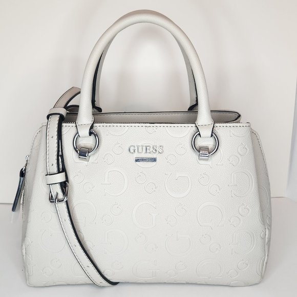 Guess Canaria Beige Mid Size Satchel Crossbody - NWT - Picture 2 of 10